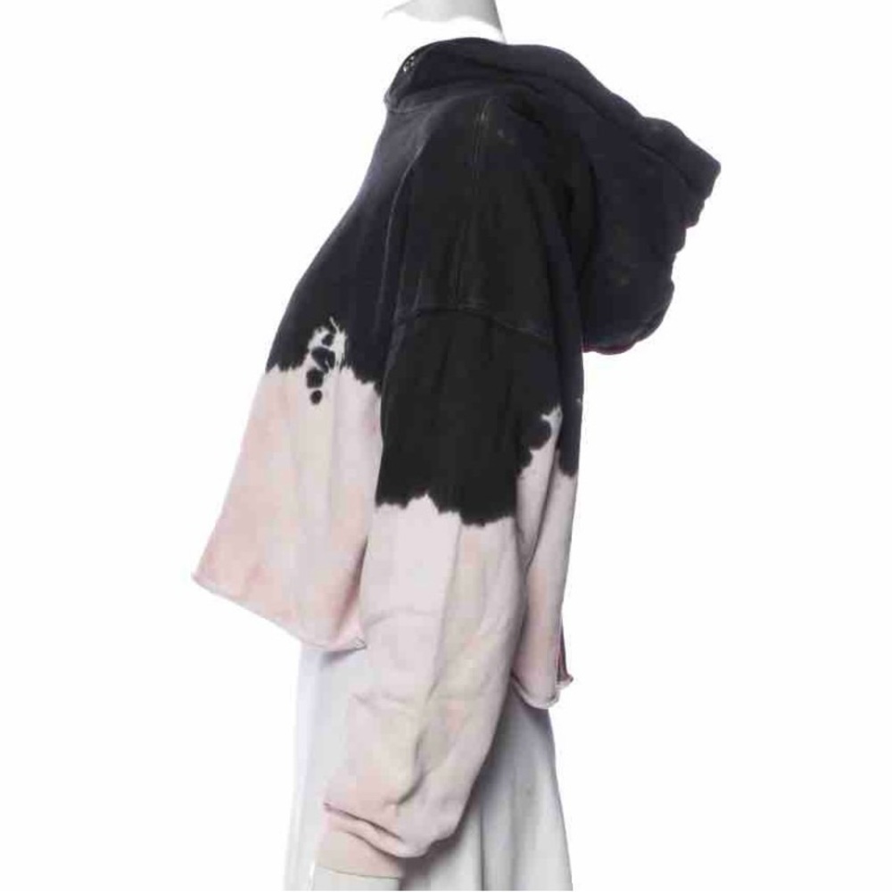 REDONE Colorblock Pattern Women’s Red Black & White Sweatshirt Hoodie Size Small - Picture 4 of 9